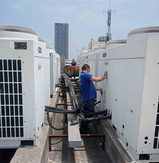 高密中央空调制热和不制冷系统维修方法